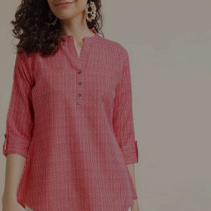 Stylish Rayon Slub Printed Top
