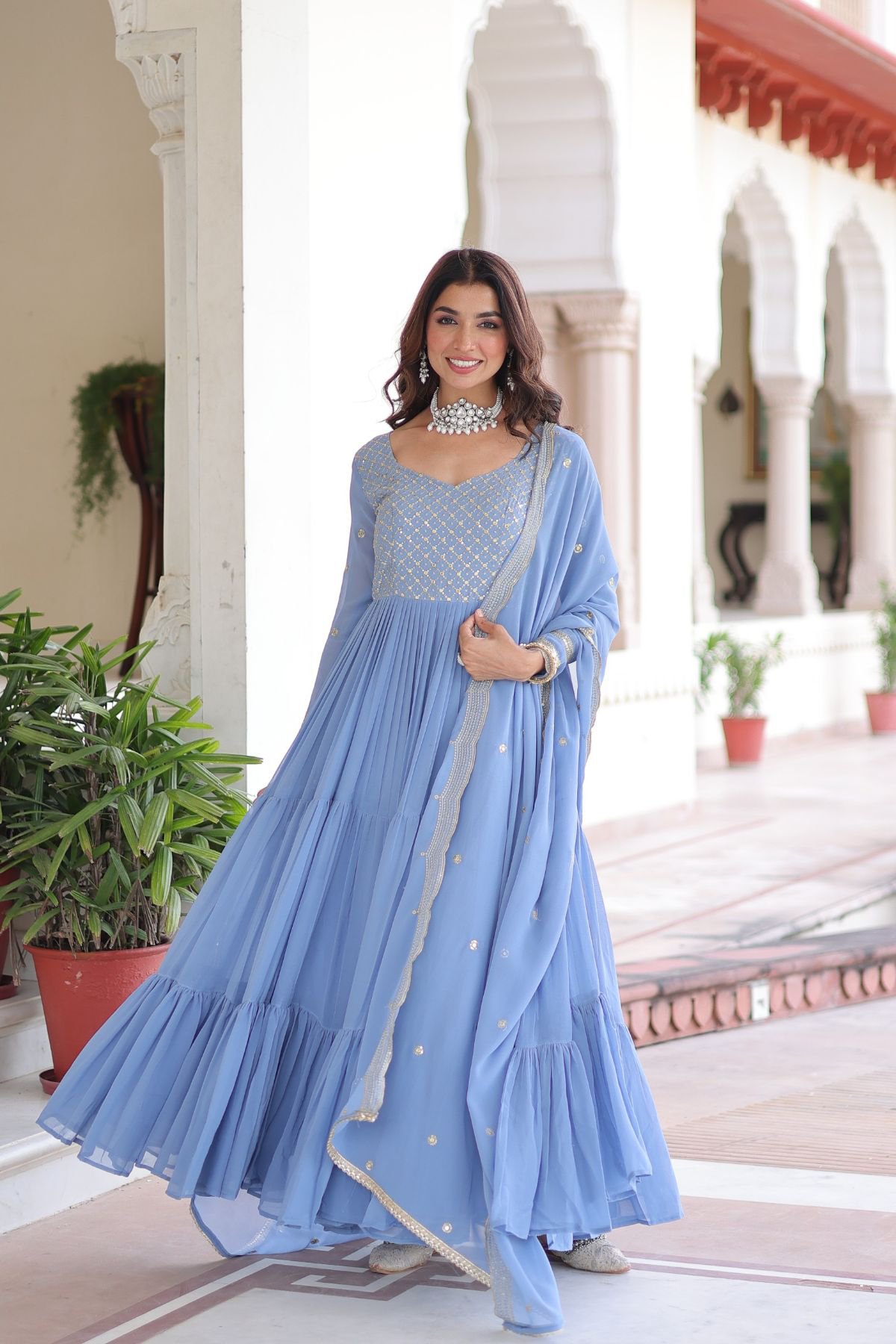 Premium Gown with Dupatta - Image 2